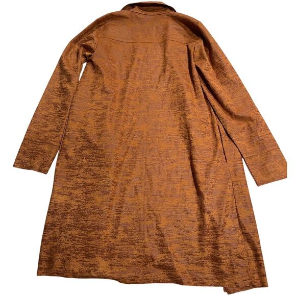 Yest The Netherlands Open Front Jacket Long Length Blazer Womens Size 8 Orange - Picture 11 of 15